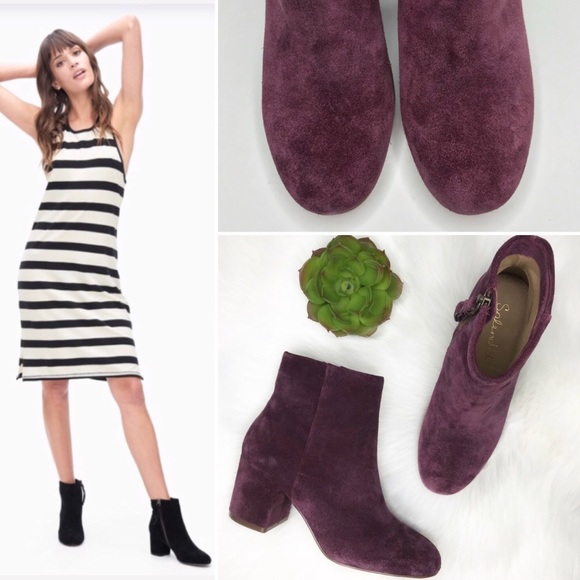 Splendid Shoes - Splendid Daniella plum Ankle block heel Bootie